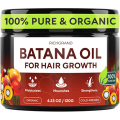 RichGrand Batana Oil bottle for hair growth support and nourishing roots.