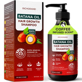 RICHGRAND Batana Oil Shampoo bottle shows sulfate-free thinning hair formula
