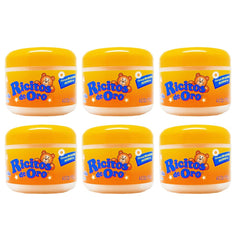 Ricitos de Oro Chamomile Styling Gel bottle highlights a gentle, alcohol-free formula for baby hair.