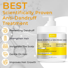 Rida anti fungal conditioner pump showing mineral complex benefits for scalp balance