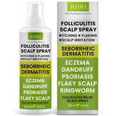 Rida Folliculitis Spray bottle ready for daily scalp treatment.