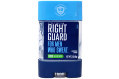 Right Guard Sport 3D Odor Defense clear gel application for lasting protection.