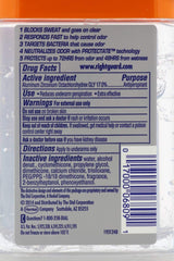 Right Guard Total Defense 5 Arctic Refresh gel being applied for quick cooling feel.