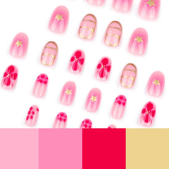 RIICFDD nails with easy application adhesive tabs for quick manicure