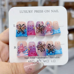 RIICFDD duck design press-on nails for chic looks