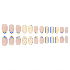RIICFDD glossy finish press-on nails for a quick DIY manicure