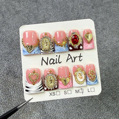 RIICFDD handmade acrylic nails kit with glue enables salon-at-home manicure