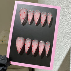 RIICFDD 24-nail kit with glue and cuticle stick for complete at-home manicures