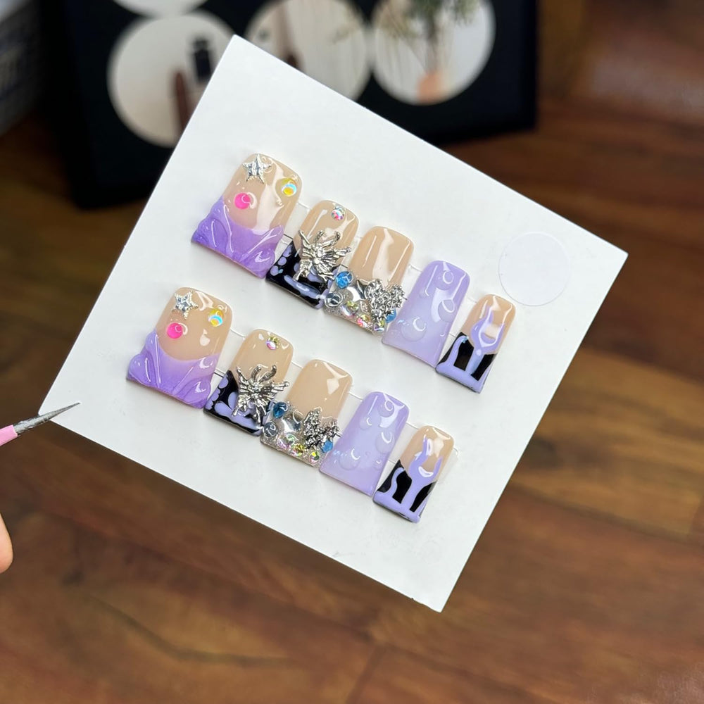 RIICFDD medium duck design press-on nails for quick chic manicure