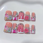 RIICFDD thick press-on nails in medium duck shape for a salon-like look at home