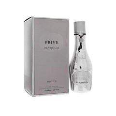 Riiffs Prive Platinum bottle, ideal for daily wear and evening occasions.