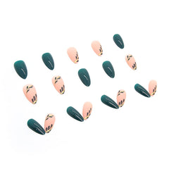 RikView eco-friendly ABS resin nails in emerald green shade