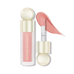 RILIMIOO liquid blush wand application shows a smooth, blendable finish for a natural glow.