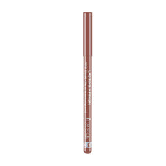 Rimmel 1000 Kisses lip liner application on lips demonstrates smooth glide and comfortable wear.