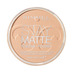Rimmel Stay Matte Powder Sandstorm texture close-up reveals silky, even coverage.