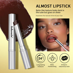 Riroenst Honey Lip Balm swatch on skin reveals buildable tint.