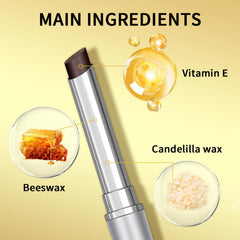 Riroenst Honey Lip Balm tube close-up showing smooth application.