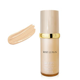 Rise Luxus Ultrablend 4in1 foundation pump bottle with smooth satin texture.