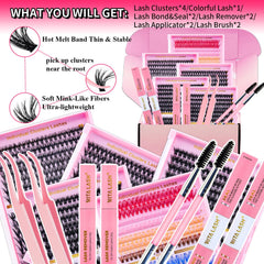 RITALASH colorful lashes add a pop of color to natural looks