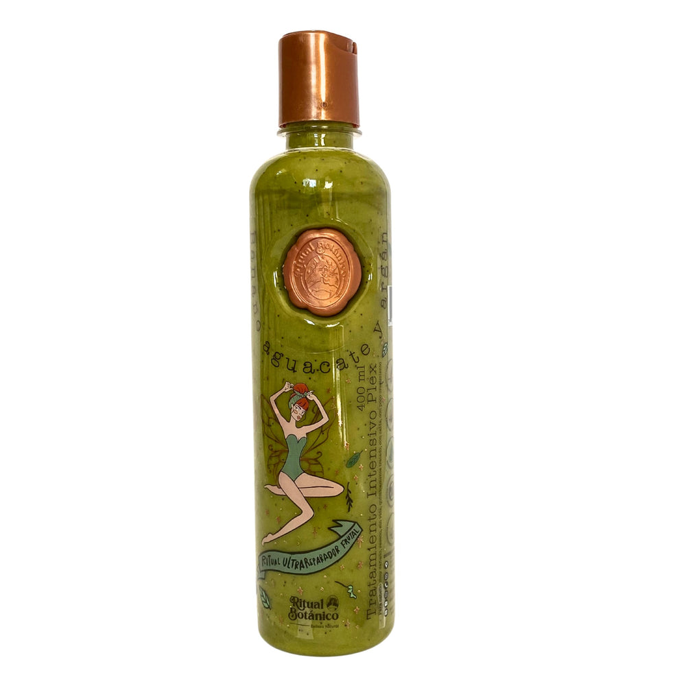 Ritual Botanico Plex bottle with banana and argan for deep hydration and repair.