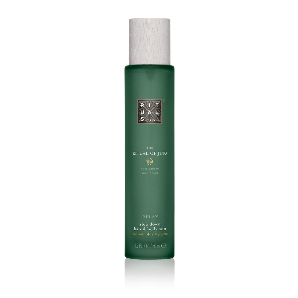 RITUALS The Ritual of Jing bottle front view for calming fragrance.