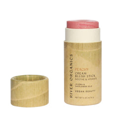 River Organics Peachy blush swirl for versatile, flattering multi-use color.