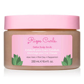 Rizos Curls Detox Scalp Scrub with pink clay exfoliates for a refreshed scalp.
