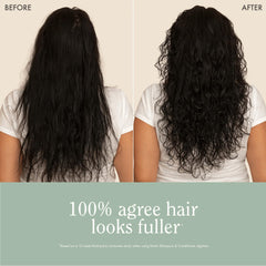 Rizos Curls ingredient blend close-up highlights biotin and plant oils for nourishment.