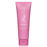 Rizos Curls Strong Hold Gel bottle front showing long lasting hold without stiffness