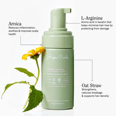 Rizos Curls Thickening Foam pump dispensing for easy application