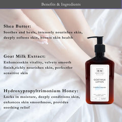 RM Soap Market Goat Milk Lotion lightweight texture with quick absorption