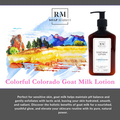 RM Soap Market Goat Milk Lotion with shea butter for soft, nourished skin
