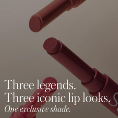 RMS Beauty Legends to Love Kit Josephine lipstick close-up in rich cranberry for bold evening looks