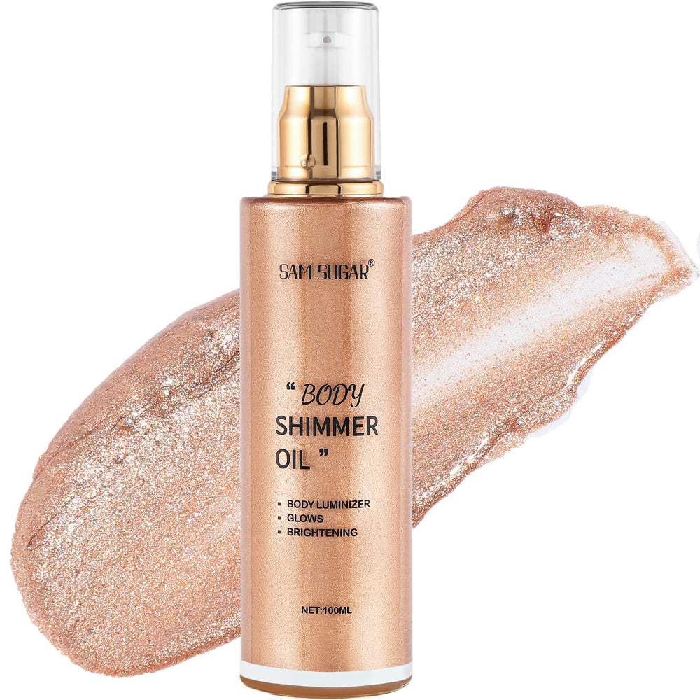 RMYHIG Shimmer Body Oil bottle ready for radiant day glow