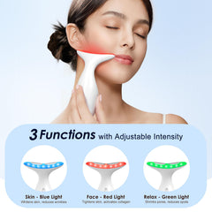 RNAIX LED light feature provides gentle illumination for skincare routines.