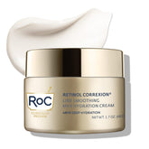 RoC Retinol Correxion Max Daily Hydration jar shows cream texture for oil-free moisturization