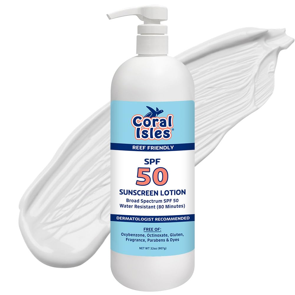 Rocky Mountain Sunscreen Coral Isles bottle pump for quick outdoor application.