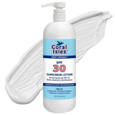 Rocky Mountain Sunscreen Coral Isles bulk bottle pump for group use.