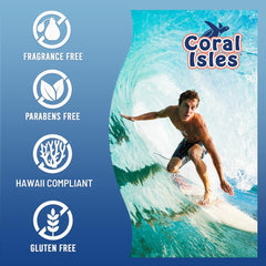 Rocky Mountain Sunscreen Coral Isles reef-safe formula avoiding oxybenzone and octinoxate