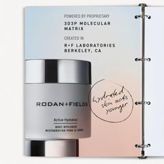 RODAN + FIELDS Active Hydration application spread — easy, even body moisture coverage.