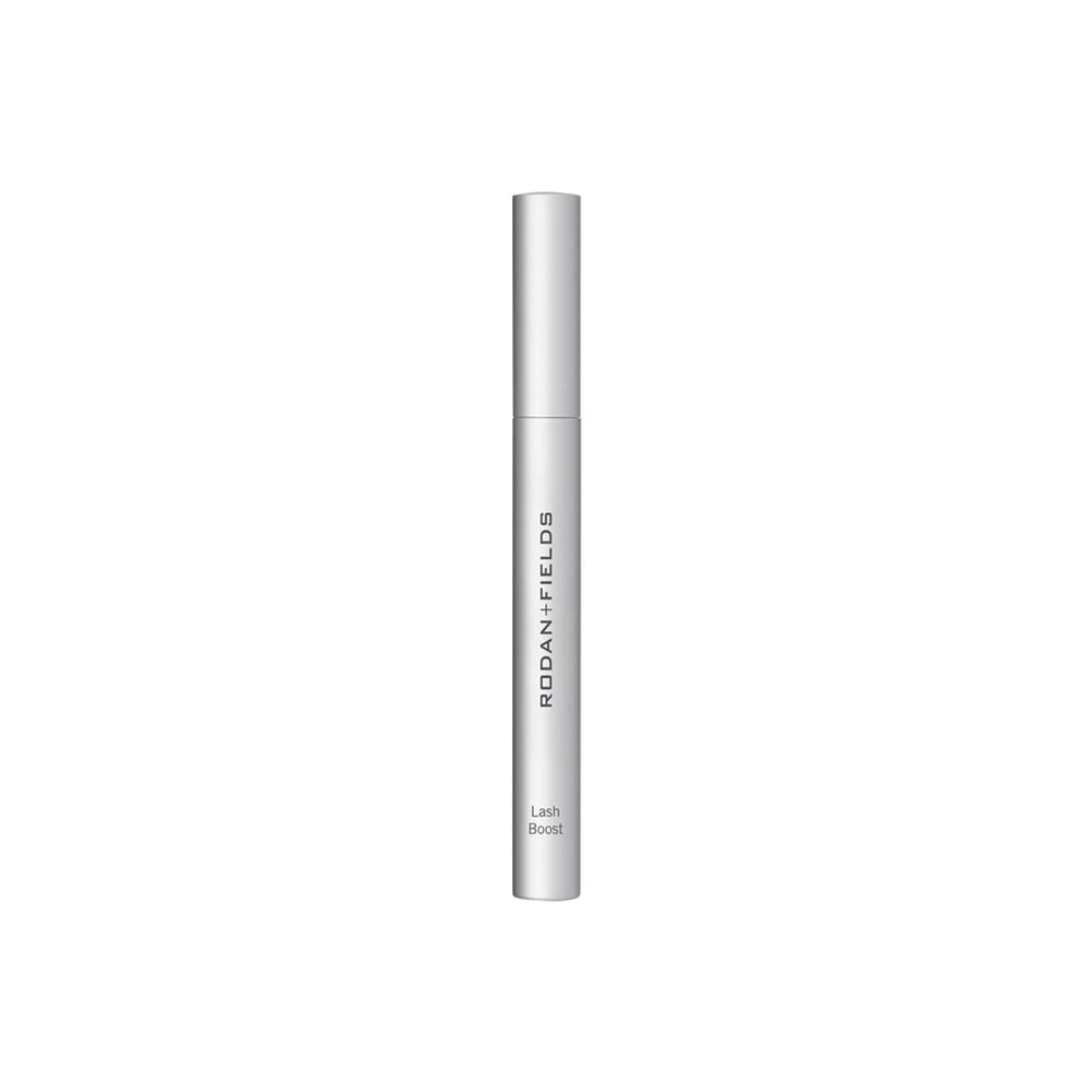 Rodan + Fields Lash Boost Serum bottle close-up for fuller-looking lashes.