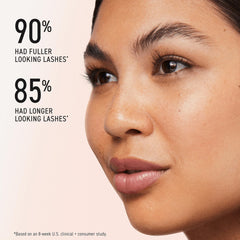 Rodan + Fields Lash Boost Serum brush close-up for smooth, even distribution.