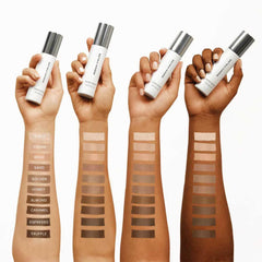RODAN + FIELDS Radiant Defense swatches demonstrate skin-tone blending and light coverage