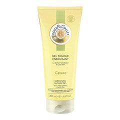 Roger & Gallet Citron bottle pour reveals a crisp citrus scent for a refreshing shower.
