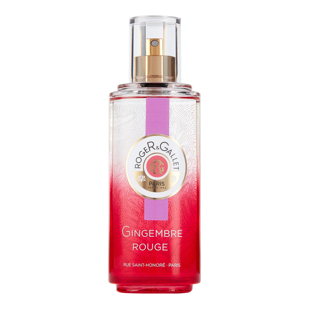 Roger & Gallet Ginger Red bottle front, fresh daily fragrance for everyday wear