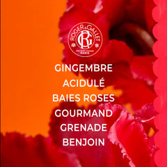 ROGER & GALLET Redgin creamy vegetal wax formula hugs the skin for extended wear.