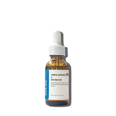 ROLANYIN Alpha Arbutin Serum bottle highlighting dark spot reduction and hydration.