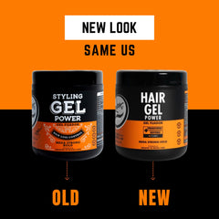 Rolda Power Styling Gel being pumped, ready for quick styling application.