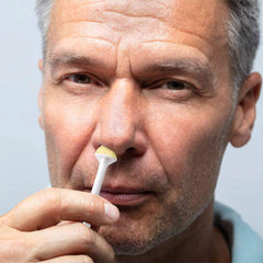Rolybag nostril edge cleaning stick with smooth ABS surface for gentle use.