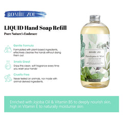 ROMIIE ZOI label close-up highlighting eucalyptus mint aroma